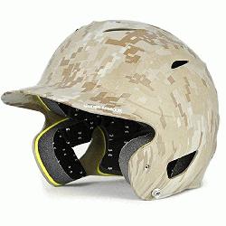uth Batting Helmet Matte Finish Camo  Under Armour Protective UABH110MC Y