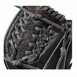 on A1000 glove is made with a Pro laced T-Web 