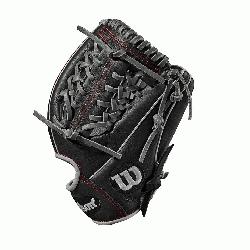 The 11.5 Wilson A1000 glove is made with a Pro laced T-Web and comes in l