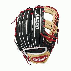 th Baseball stitch New pattern featuring gap welting Black blonde and Red Pro St