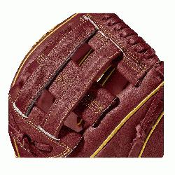d model dual post web Brick Red with Vegas gold Pro Stock leather pre