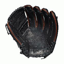 Pitcher model; 2-piece web; available in right- and left-hand Throw Black SuperSkin twic