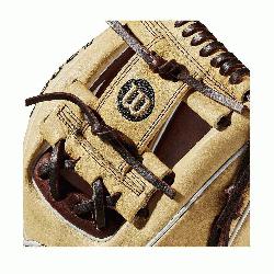 del; I-Web Double lacing at the base of the web Blonde/Dark Brown/White Pro Stock leather