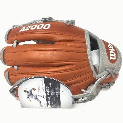 seball Glove of the month for May 2019. Single Post Web grey laces grey binding.       W