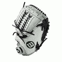 - 34 Wilson A2000 CM34 White Super Skin 34 Fastpitch Catchers MittA2000 CM34 White Super 