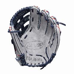 infield glove Dual post web Grey S