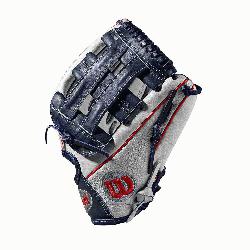 d glove Dual post web Grey SuperSkin twice as strong as regular leather but half the weight Navy/R