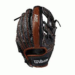 her model; closed Pro laced web; available in right- and left-hand Throw Black