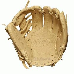 seball glove H-Web design Blonde Full-Grain leather. The all-new A700 line of Wilson gloves ar
