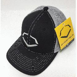 2% Cotton/2% SPANDEX Imported Flex-fit trucker hat Embroidered logo on front Breathable