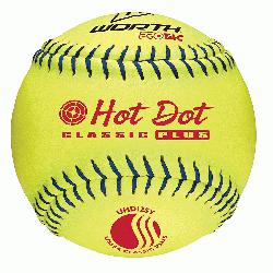  Stitch Color. Official Ball of USSSA. Yellow ProTac synthetic leather f