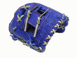  Model 12 inch Royal/Grey Wide Pocket Infielder Glove ZETT Pro Model Baseball G