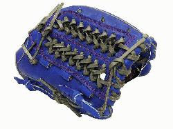 TT Pro Model 12.5 inch Royal/Grey Wide Pocket Outfielder Glove ZE
