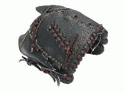 el 11.5 inch Black Pitcher Glove ZETT Pro Model Baseball Glove Ser