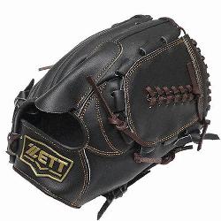 TT Pro Model 11.5 inch Black Pitcher Glove ZETT Pro Model Baseball