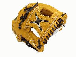 ETT Pro Model 11.25 inch Tan Infielder Glove ZETT Pro Model Baseball Glove Series is desi