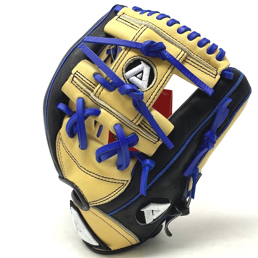 The ATP2 baseball glove from Akadema is a 11.5 inch pattern, I-web, open back, and medium pocket. This latest glove series by Akadema uses Torino leather. The glove is more pliable and easier to break in and have more tensile strength than previoius Akademas. Comes with Royal lace and Royal Twin Welting.