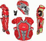 all star ckcc912s7xsc s7 axis catchers set ages 9 12 scarlet