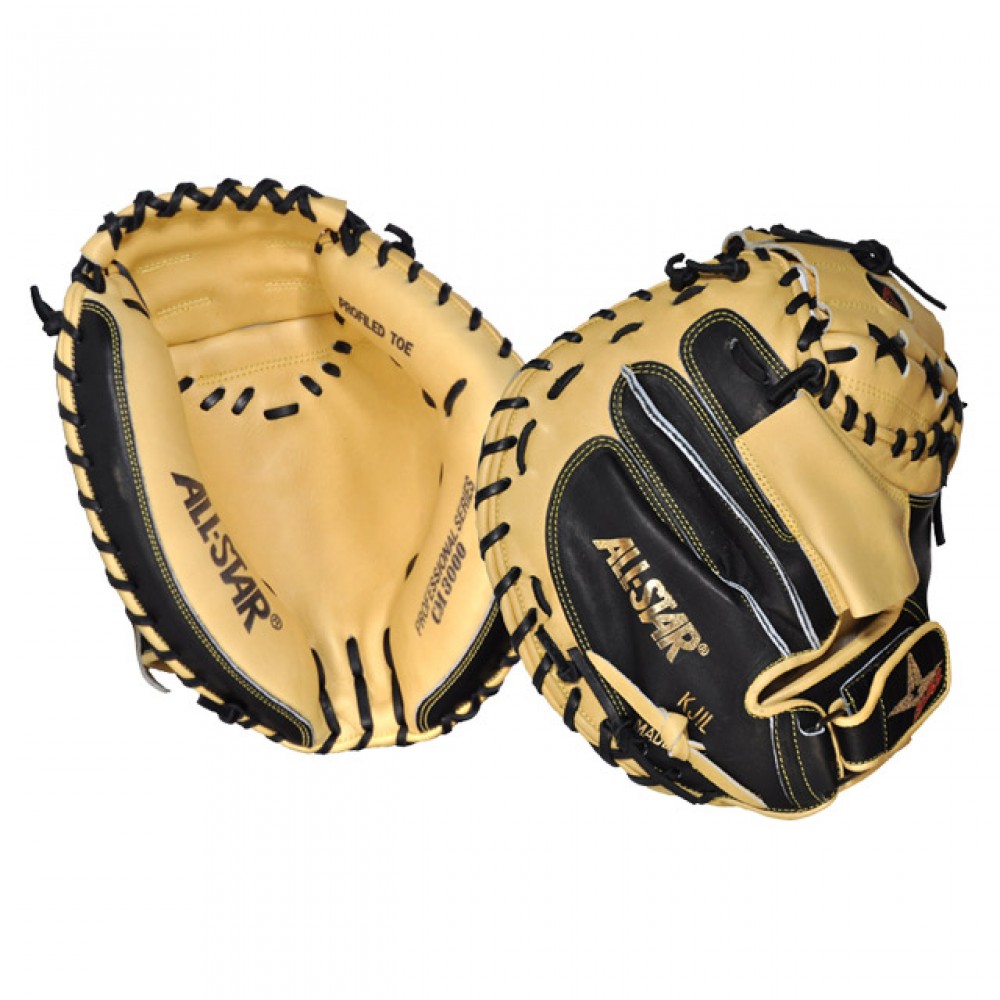 all-star-cm3000xsbt-31-5-baseball-catchers-mitt-pro-elite-right-hand-throw CM3000XSBT All-Star 029343032691 Open Back with Finger Hood and Velcro Wrist Strap Japanese Tanned