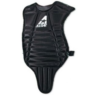 all-star-cp55-14-chest-protector-black CP55-Black All-Star 029343953019 Youth Baseball Chest Protector. Contoured neck collar. Fully adjustable y-back harness.