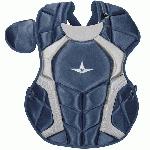 The S7™ Chest Protector is the only protector that has wedge shaped abs, which help knock a ball straight down when blocking. Designed to be light and thin, this chest protector has the absolute best fit and breathability compared to other chest protectors on the market. Players say it feels just like wearing a T-shirt! Internal moldable PE protective plates are inserted into the throat, collarbone, and sternum to keep those sensitive areas well protected. The longer you wear it, the more it will conform to a player's body. DeltaFlex Harness allows for maximum adjustability and comfort, fitting a wide range of body types. PRODUCT FEATURES Stainless steel matte black hardware Thinner and more form fitting DeltaFlex harness Improved break points which present a flatter surface for blocking and improving control. The chest protector should fit high, with the throat guard over the base of the neck. Equipped with the construction to pass the NOCSAE standard 