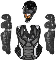 pspan style=font-size: large;The Fastpitch Series Catcher's Set includes a catcher's mask, chest protector, leg guards, and equipment bag. The dual density foam liner, ABS plastic shell, and steel cage. Meets NOCSAE Standards. Designed for the intermediate softball catcher These double knee designed leg guards are great for beginners through intermediate softball catchers./span/p