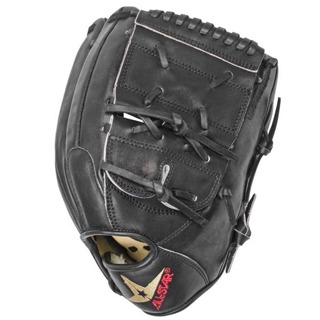 he All Star System7 FGS7-PT2BK 12 inch Baseball Glove keeps the pitcher mechanically in check during his delivery. Pitchers will want to have the ultimate flexibility so they can achieve easy glove-to-throwing-hand ball transfers during pick-off attempts and so they can become the fifth infielder after they’ve delivered a pitch to the plate. With this glove, there won’t be any doubt; they’ll have the ability to exhibit gold glove caliber play and contribute largely to every recorded out. This All Star System7 FGS7-PT2BK 12 inch Baseball Glove is a nice combination of easy to break in and stiff leather. Additionally, its leather material is so strong and eager to perform that it will not require oil-based products during the break-in process. If you want the glove that will send you to the top of your game, then look no further. The All Star System7 FGS7-PT2BK 12 inch Baseball Glove is the right glove for you.