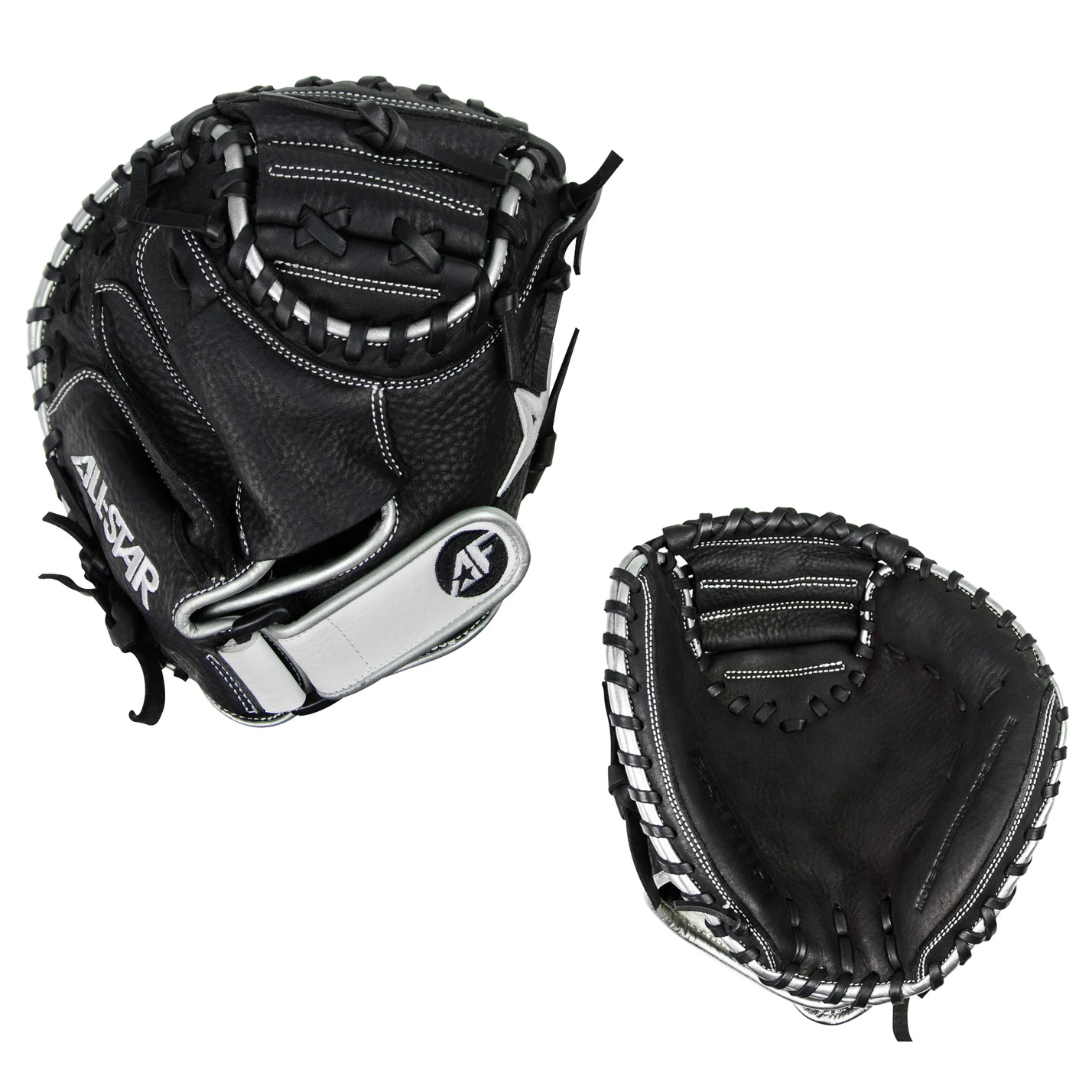 The All-Star Focus Framer Fastpitch Softball Trainer is a specialized piece of equipment designed specifically for the unique demands of the fastpitch softball game. Unlike the baseball version of the Focus Framer, which has been adapted to accommodate a softball, this new Fastpitch Focus Framer is an entirely sport-specific tool, tailored to the specific needs of fastpitch players. One of the key features of the Fastpitch Focus Framer is its undersized pocket, which is designed to increase concentration during a variety of catcher-specific drills. This smaller pocket requires catchers to focus more intently on their receiving skills, and to make quick, precise movements in order to successfully catch the ball. In addition to its undersized pocket, the Fastpitch Focus Framer is also constructed from high-quality materials that are designed to withstand the rigors of regular use. This training mitt is built to last, and can withstand the repeated impacts of fastpitch softballs without showing signs of wear or tear. Overall, the All-Star Focus Framer Fastpitch Softball Trainer is an essential piece of equipment for coaches and catchers who are focused on refining their craft. Whether you're a beginner or an experienced player, this training mitt is guaranteed to help you improve your catching skills and take your game to the next level.