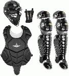 all star league series age 9 to 12 catchers set black