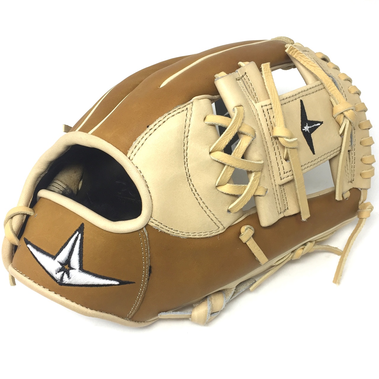 What makes Pro Elite the most trusted mitt behind the dish can now be had all across the diamond. A natural addition to baseball’s most preferred line of catcher’s mitts, Pro Elite fielding gloves provide premium level materials, patterns, and feel for all positions. Exclusive Japanese tanned steer hide delivers a fast, custom break-in with professional level durability and performance. The world-class, Pittard’s leather palm lining delivers a buttery soft feel making the glove feel like a natural extension of the hand. - 11.5 Inch Model - I Web - Conventional Open Back - Professional Grade, Japanese Tanned Leather - Rolled Welting for longer lasting shape and durability - World-class, Pittard’s leather palm lining - Easy Break-In - Long Lasting Durability.