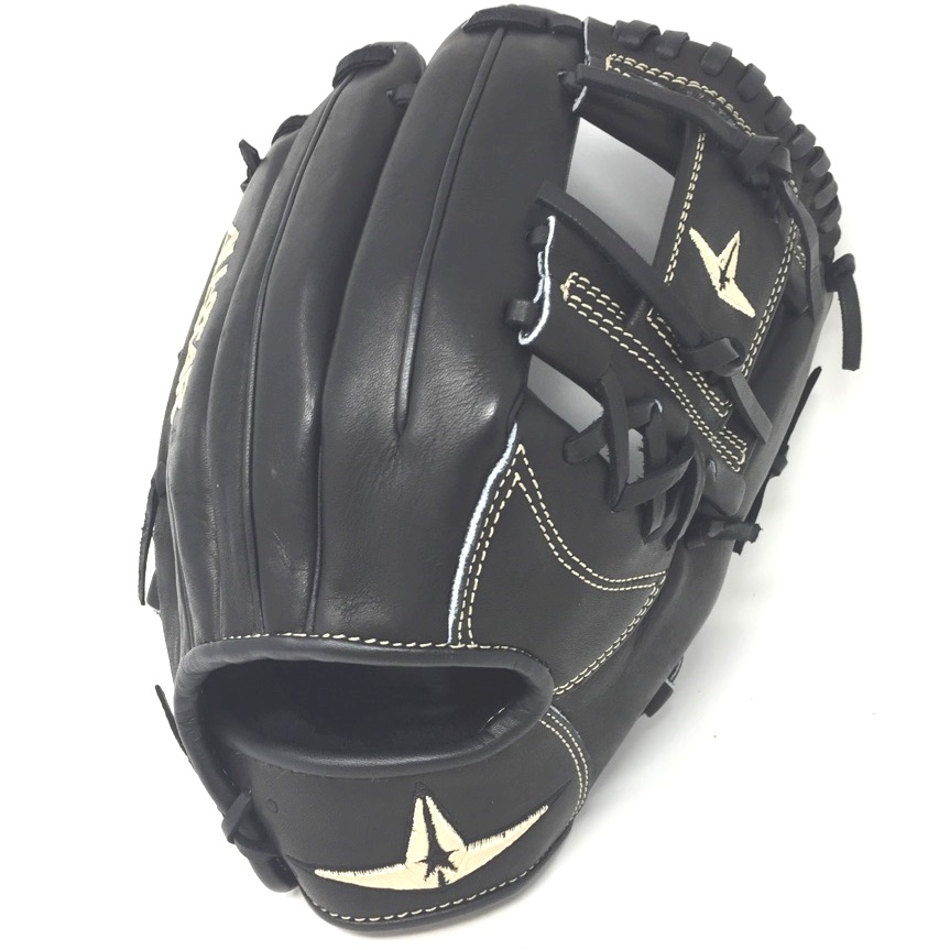 A natural addition to baseball's most preferred line of catchers mitts, All-Star Pro Elite fielding gloves provide premium level of materials patterns and feel for all positions. The All-Star 11.5 inch infield glove is a top-quality piece of catching equipment designed for baseball and softball players. The glove is made of professional-grade, Japanese Tanned Leather, which is known for its durability and excellent feel. This type of leather is used by professional players and is a testament to the quality of the All-Star glove. One of the key features of the All-Star glove is its rolled welting. This unique construction method helps to maintain the glove's shape and durability over time. The welting also provides added support to the glove's structure, making it less likely to wear out quickly. This is an important feature for players who want a glove that will last for several seasons. The All-Star 11.5 inch infield glove is designed for professional-level players, but it's suitable for players of all skill levels. The glove is a bit stiffer than other gloves, which is common for pro-level gloves, so it will require some work to break it in. The best way to break in the glove is to simply use it. It's not recommended to put anything on the glove to help break it in, including steaming. It's important to remember that breaking in a glove takes time and patience, but the result is well worth it. In conclusion, the All-Star 11.5 inch infield glove is a top-quality piece of catching equipment that is built to last. Made of professional-grade, Japanese Tanned Leather, it offers players a durable and comfortable glove that is suitable for baseball and softball players of all skill levels. The rolled welting helps to maintain the shape and durability of the glove and the best way to break it in is to simply use it. This All-Star glove is a great investment for any player looking for a top-quality glove that will last for several seasons.