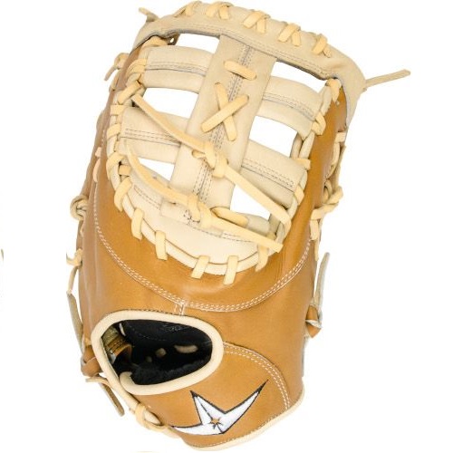 The All Star Pro Elite 13 Baseball First Baseman's Mitt provides the same trusted performance as the Pro Elite catcher's mitts for play at all positions. Premium Japanese tanned leather construction delivers a fast, custom break-in with professional level performance and durability. Pittard's leather palm lining for a soft buttery feel. Rolled welting and single post style web.