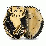 all-star-pro-elite-professional-catchers-mitt-black-tan-youth-31-5-right-hand-throw