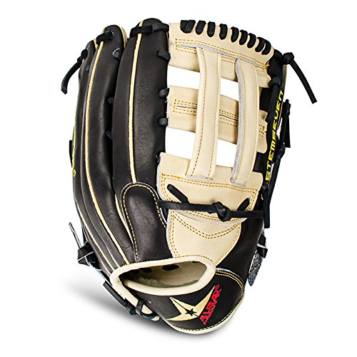 12.75 Inch Model H Web Deep Pocket Easy Break-In Pro Guard Padding (PGP) - Provides All the Feel without the Sting The System7 series baseball gloves from All-Star feature quality Japanese Maruhashi leather for easy break-in and long lasting durability. Tan leather in palm is softer to create amazing pocket and the black leather on back adds support and durability. - 12.75 Inch Model - H Web - Conventional Open Back - Deep Pocket - Easy Break-In - Japanese Maruhashi Black and Tan Leather - Pro Guard Padding (PGP) - Provides All the Feel without the Sting - Long Lasting Durability