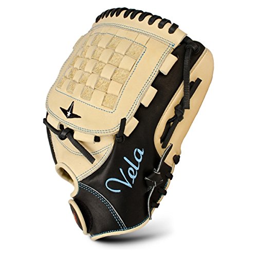 AllStar Vela 3 Finger FGSBV-12 Fastpitch Softball Glove 12 inch (Right Handed Throw) : In both baseball and softball, it's common for players to put two fingers inside their glove's pinky stall. This is done for numerous reasons, including making a larger, deeper pocket, and to make the glove feel longer by avoiding impact on the index finger. This grip style traditionally leaves the index finger slot open, which doesn't really leave you with a practical design. That's why All Star has introduced the Vela THREE FING3R Series of fastpitch softball gloves. They've designed this series around the popular three finger grip, and in the process have created one of the most unique designs to ever hit the softball diamond.