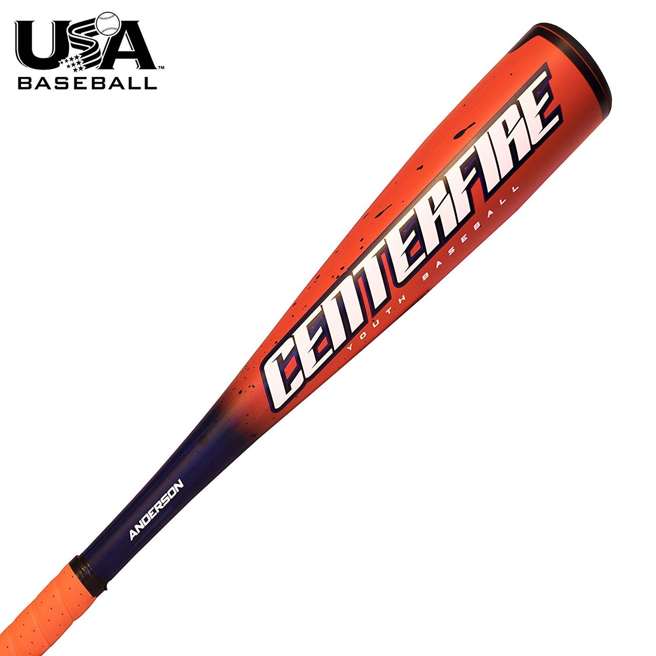 2 5/8” Barrel -11 Drop Weight Balanced swing weight for more speed and power Approved for USABat and most baseball associations including: Little League, Cal Ripken, Babe Ruth, Dixie Youth, AABC & Pony Manufacture Warranty: 1 year against manufacture defects The One-Piece Beast! The 2018 Anderson Centerfire -11 baseball bat is our latest addition to our youth baseball category. This high grade one piece design offers an ultra-balanced swing weight for improved bat speed for players looking to get through the hitting zone much faster. The high grade alloy barrel generates massive power thru out the barrel allowing you to center each hit on a baseball. No hype, just performance! Ideal for players ages 7-10 2 5/8” Barrel -11 Drop Weight Balanced swing weight for more speed and power Hot out of the wrapper, no “break-in” period necessary High grade one piece aerospace alloy design Approved for USABat and most baseball associations including: Little League, Cal Ripken, Babe Ruth, Dixie Youth, AABC & Pony Model #: 015033