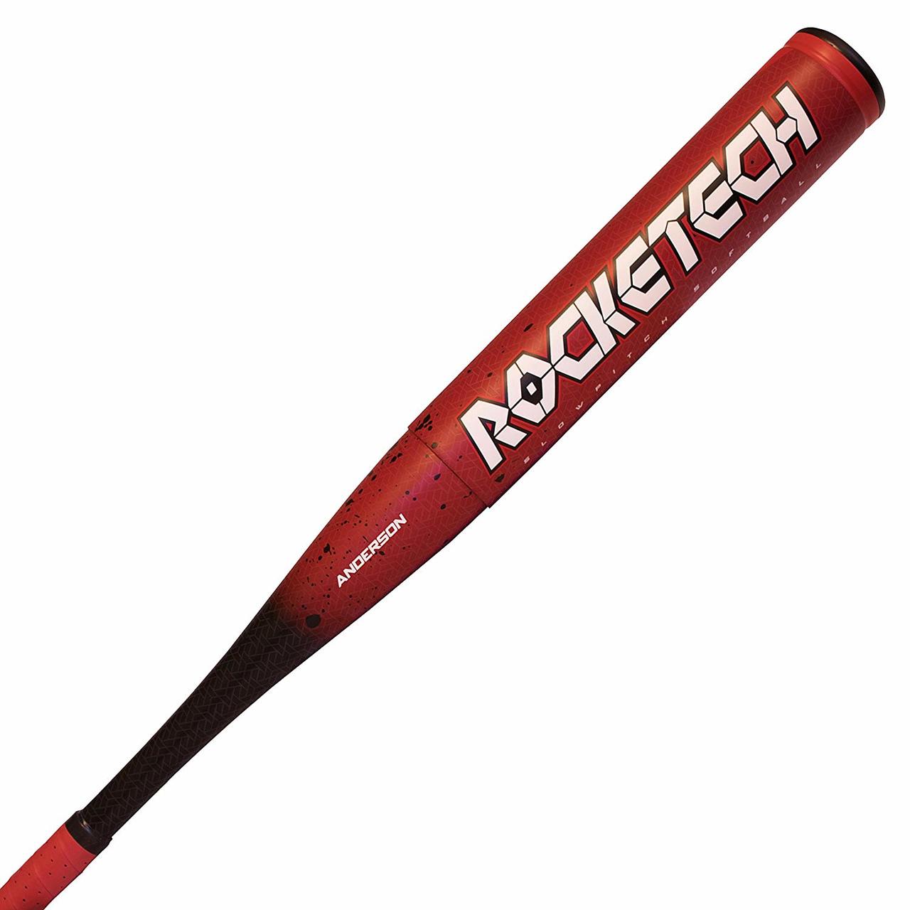 anderson-2018-rocketech-slowpitch-softball-bat-34-in-27-oz 011044-3427 Anderson 874147008591 2 ¼” Barrel Ultra-Thin whip handle for better bat speed End