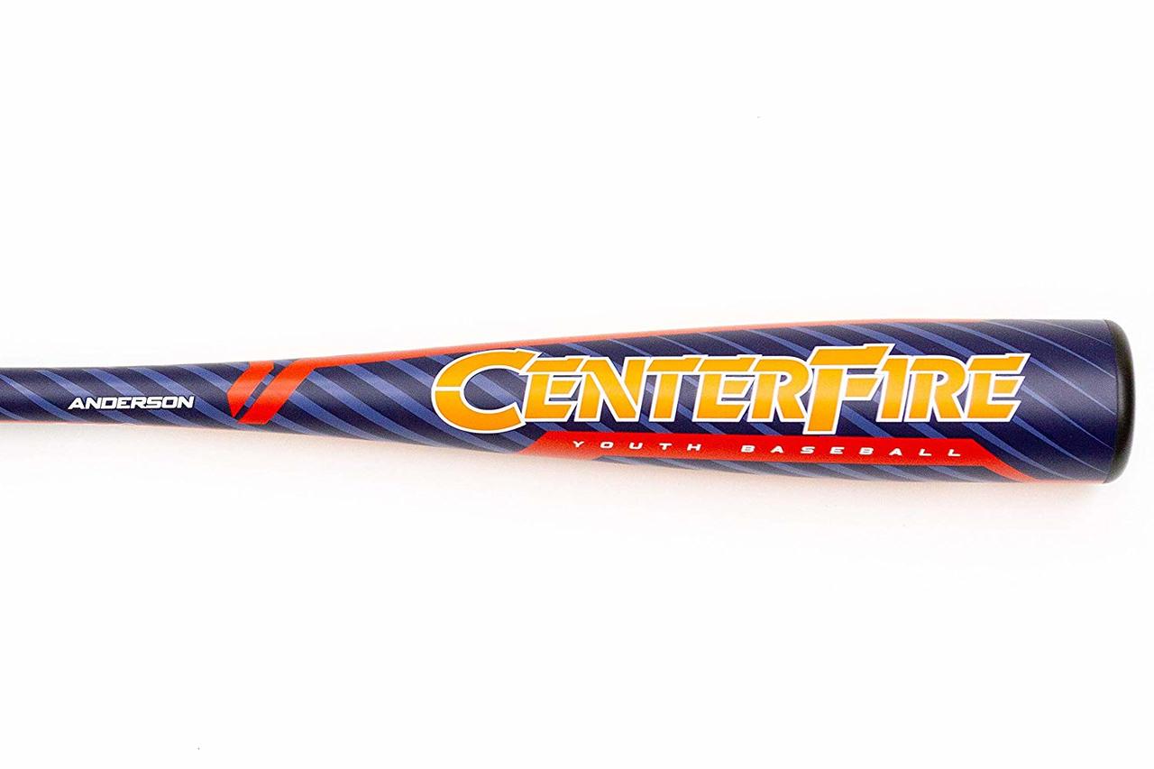 2 5/8” Barrel -10 Drop Weight Balanced swing weight for more speed and power Approved for USABat and most baseball associations including: Little League, Cal Ripken, Babe Ruth, Dixie Youth, AABC & Pony Manufacturer Warranty The 2019 Anderson Centerfire -11 baseball bat is our latest addition to our youth baseball category. This high grade one piece design offers an ultra-balanced swing weight for improved bat speed for players looking to get through the hitting zone much faster. The high grade alloy barrel generates massive power thru out the barrel allowing you to center each hit on a baseball. No hype, just performance! Ideal for players ages 7-10 2 5/8” Barrel -10 Drop Weight Balanced swing weight for more speed and power Hot out of the wrapper, no “break-in” period necessary High grade one piece aerospace alloy design Approved for USABat and most baseball associations including: Little League, Cal Ripken, Babe Ruth, Dixie Youth, AABC & Pony Model #: 015036