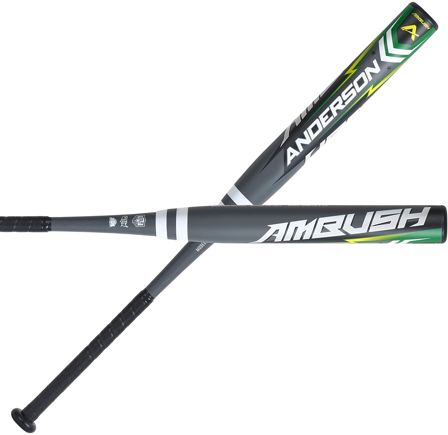 anderson-ambush-2021-composite-slowpitch-softball-bat-34-inch-26-oz 0110533-3426 Anderson  Anderson Rocketech has been dominating the double wall alloy slowpitch market.