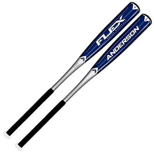 Anderson Flex BBCOR Adult Baseball Bat -3 (31-inch-28-oz) : The Anderson 2015 Flex BBCOR bat is made from the same type of material used to launch planes 30,000 feet into the air. The one piece design offers Sherman Tank like durability so youll never have to worry about breaking the bat with normal usage in games and practice. Weve packed as much weight in the sweet spot to create a trampoline effect when you make contact on the bats sweet spot. By muscling up the barrel weve created a larger, juicier sweet spot thats more forgiving. Youll feel the ball immediately jump off the barrel and then rapidly pick up speed as it leaves the infield. The Flex BBCOR bat has a Reduced Moment of Inertia (the effort necessary to swing the bat) allows you to generate break neck bat speed without burning an extra ounce of effort. Its like swinging a bat with the force of a sledgehammer with the effort of a fly swatter producing more powerful hits, massive ball speed and bigger offensive numbers. You can easily snap the Flex BBCOR bat through the zone with our ultra thin handle. Now you can catch up with the faster pitching youll face but still turn weak grounders to second into smoking line drives past the pitcher and easily grip the bat for maximum comfort. The Padded Spiral Grip is designed to keep the batters hands cushioned while the grips tacky surface prevents any slipping of your hands during the swing avoiding awkward, weak swings. All you need now is to focus on hammering mistakes down the middle of the plate with your FLEX bat!