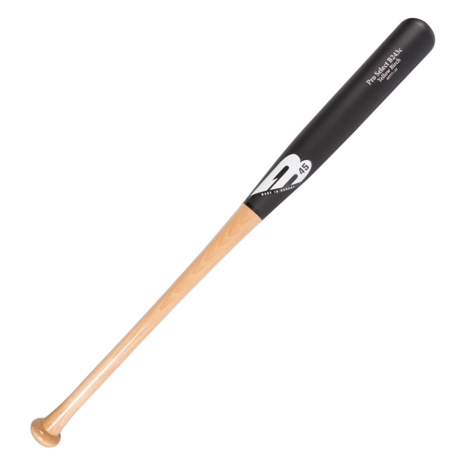 b45-yellow-birch-wood-baseball-bat-b243c-32-inch 92444-32 B45 647369606506 30-day warranty included Handle 0.94 in Barrel 2.51 in large Weight