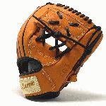 classic baseball glove 11 inch one piece orange black right hand throw