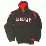 Combat Sports Mens Hooded Sweatshirt (BlackRed, Medium) : Combat hoodie looks great and feels even better. Fleece cottonpoly blend, and athletic cut (wide in the shoulders, narrow in the waist).