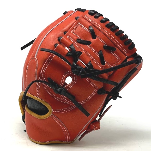 custom-pro-us-kip-red-black-12-inch-baseball-glove-right-hand-throw FG300-12-RDBK-RightHandThrow Classic   Heavy Duty US Kip Leather Upgraded 1/4 Inch Tennessee Tanners