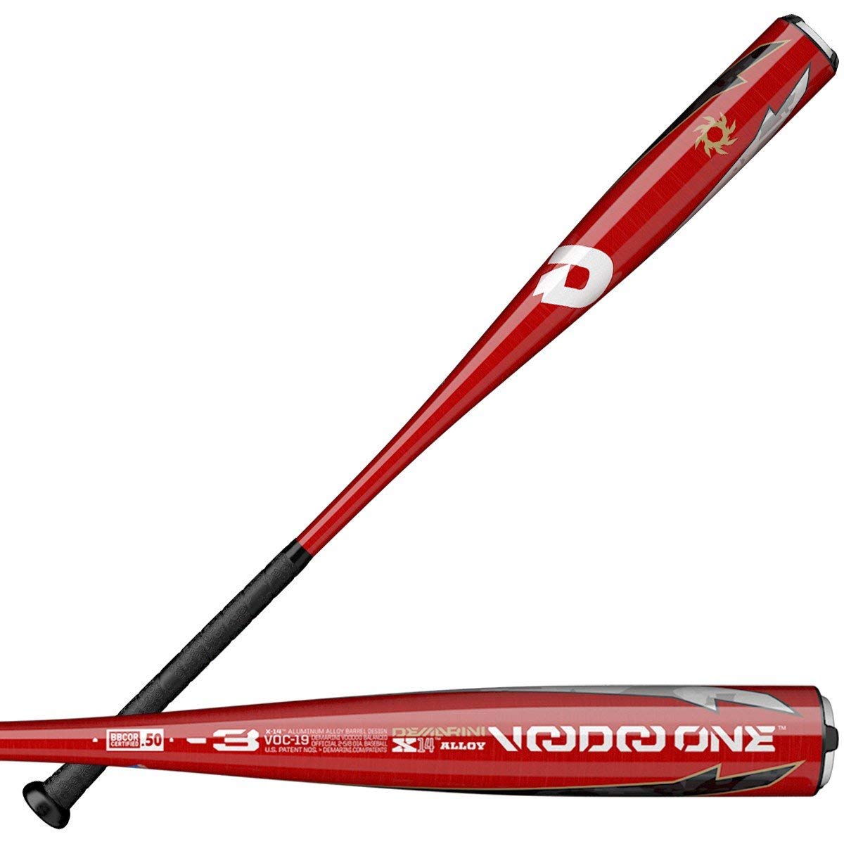 demarini-2019-voodoo-one-balanced-3-bbcor-baseball-bat-32-inch-29-oz WTDXVOC2932-19 DeMarini 887768692674 Perfectly balanced premium one-piece alloy design x14 alloy construction for max