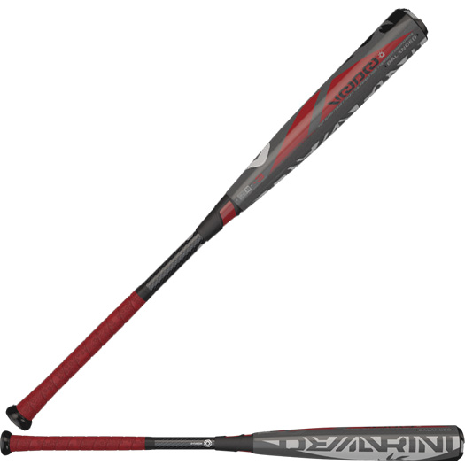 3 Length to Weight Ratio 2 5 8 Inch Barrel Diameter Balanced Swing Weight BBCOR Certified - Approved For High School Collegiate Play D-Fusion 2.0 Handle Technology - Reduces Vibration Redirects More Energy Into Ball Full Twelve 12 Month Manufacturer s Warranty Low Pro End Cap - Optimizes Weight Feel Compression Throughout Barrel New X14 Alloy Barrel - Enhanced Variable Wall Thickness For More Pop Power RCK Knob - Perfectly Fits Bottom Hand For A Comfortable Grip Two-Piece Hybrid Construction