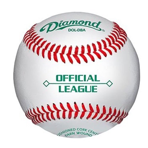 diamond-bucket-with-5-dozen-dol-dba-baseballs DOL-DBA-BUCKET Diamond  Diamond Duracover Cushioned Cork Raised Seam Baseballs DOL-DBA Official League. 5