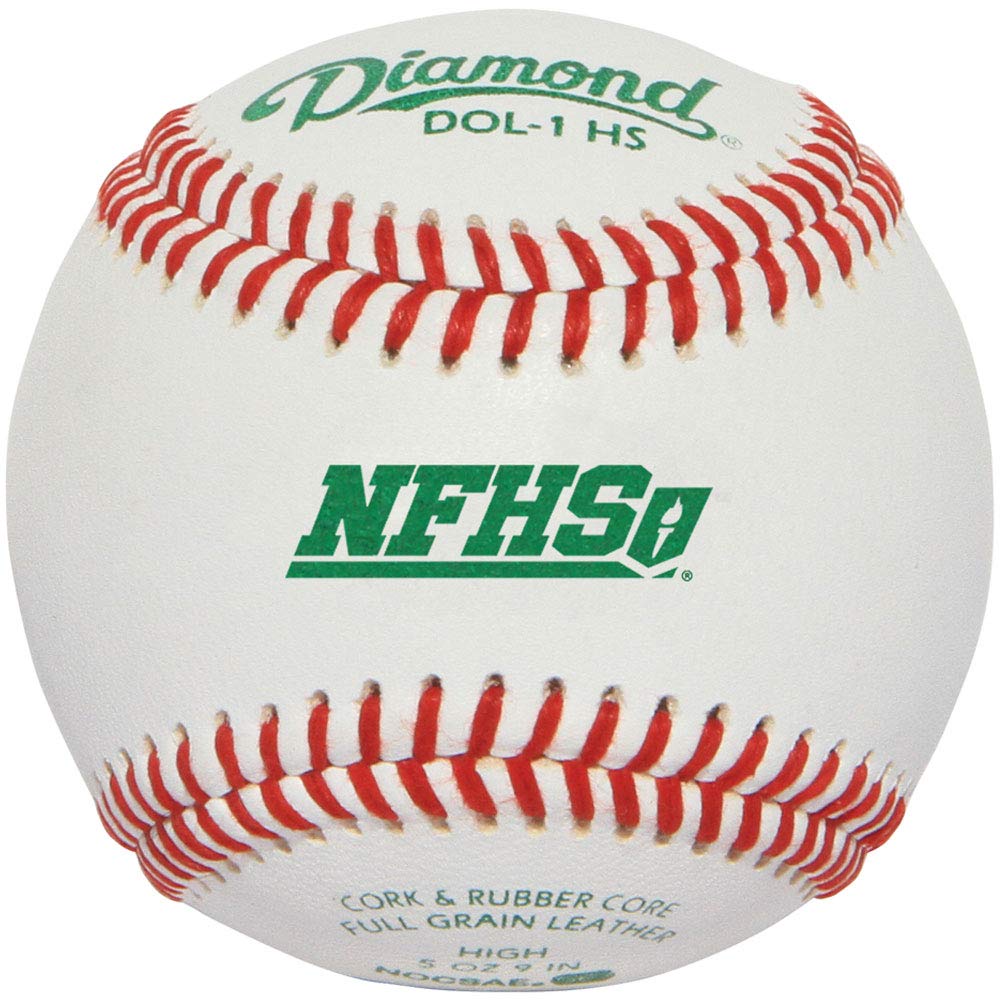 diamond-dol-1-nfhs-official-league-leather-baseballs-1-dozen DOL-1-HS-DOZ Diamond 039403111532 The Diamond Baseball DOL-1 HS is a high-quality baseball that is