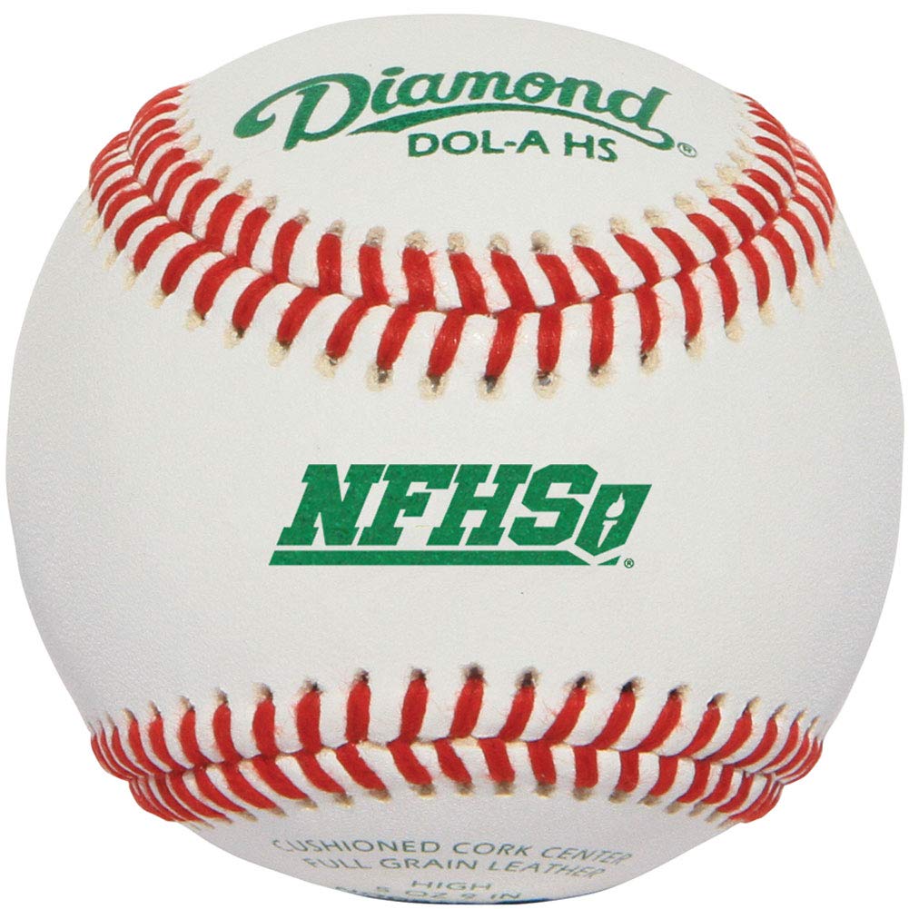 The Diamond DOL-A-HS baseballs are designed for intermediate youth players looking to take their game to the next level. These high-performance baseballs are made with a cushioned cork center that provides a solid and responsive feel, making them ideal for players looking to improve their hitting, pitching, and fielding skills. The yarn wound construction of the DOL-A-HS baseballs ensures that they will maintain their shape and integrity even after repeated use. The full-grain leather cover provides a smooth, consistent surface that is easy to grip, making it easier for players to make accurate throws and catches. Whether you're practicing with your team or competing in a game, the Diamond DOL-A-HS baseballs are designed to help you perform your best. With their high-quality materials and construction, these baseballs will provide the reliability and performance that you need to succeed on the field. So if you're looking for a top-notch ball to take your game to the next level, look no further than the Diamond DOL-A-HS baseballs.