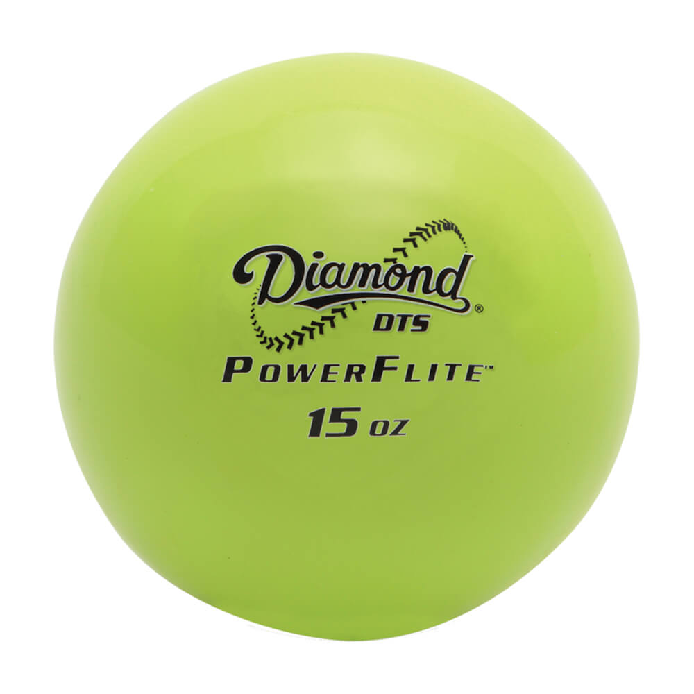 The Diamond Flexible Training Balls feature a limited flight design making it easier to train in limited space.  Features: Weighted hitting training ball for baseball and softball Promotes consistent contact and driving through the ball Provides instant feedback; squared-up hits fly farther Develops wrist and forearm strength and stability For use in soft toss drills Limited flight design requires less training space 6 pack 9  15 oz.